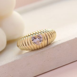 Anillo chunky corazón
