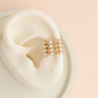 Ear cuff maxi perlas
