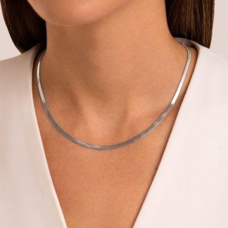Cadena plana silver