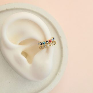 Ear cuff ojos turcos