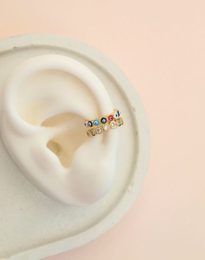Ear cuff ojos turcos