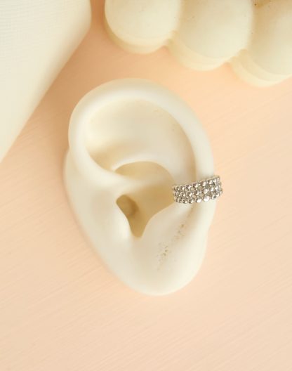 Ear cuff balines triple silver