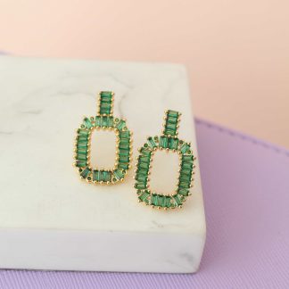 Topos rectangular verde