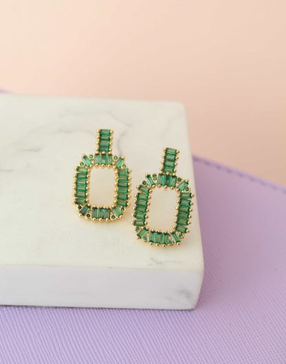 Topos rectangular verde