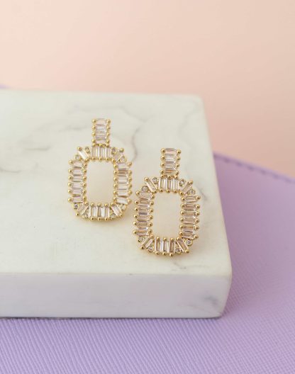 Topos rectangular blanco