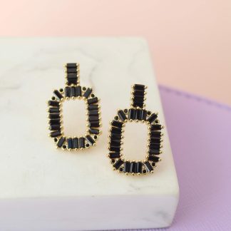 Topos rectangular negro