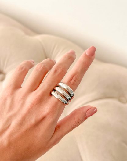 Anillo chunky silver SILVIA