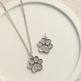 Cadena huella silver
