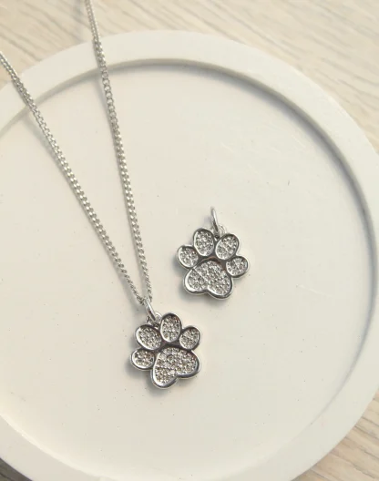 Cadena huella silver