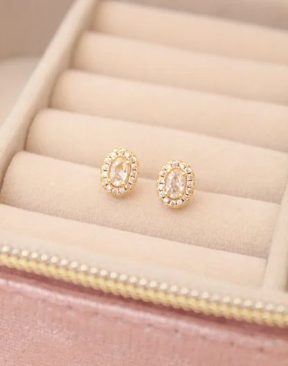 Topos oval gold