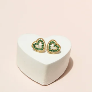 Topos corazón verde