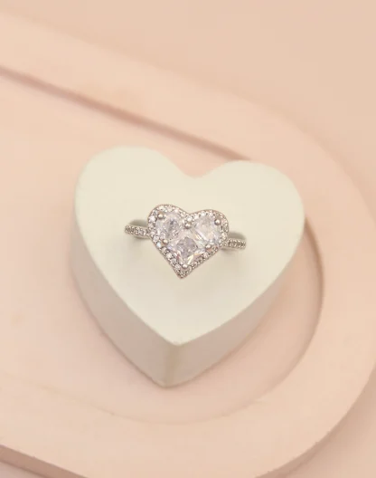 Anillo corazón silver