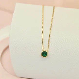 Cadena circón verde