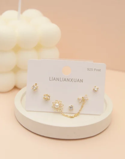 Set topos x3 perla gold