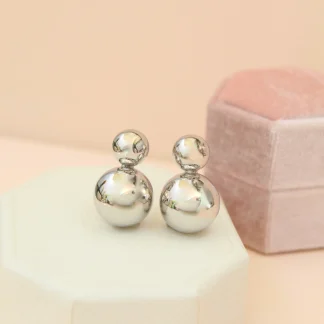 Topos doble balin silver