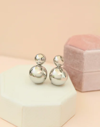 Topos doble balin silver
