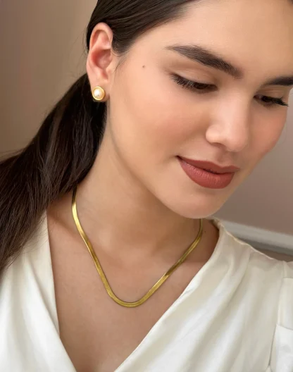 Cadena plana gold