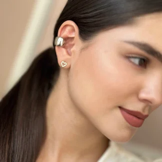 Ear cuff liso silver
