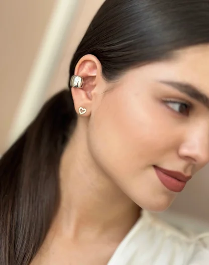 Ear cuff liso silver