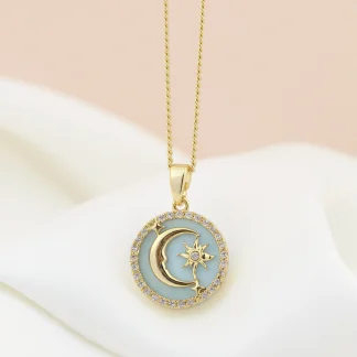 Cadena luna celeste con microcircones