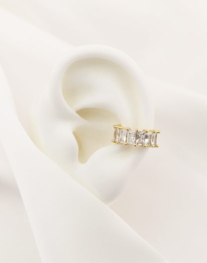 Ear cuff baguette cristal
