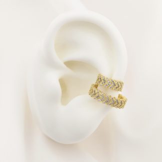 Ear cuff doble microcircon