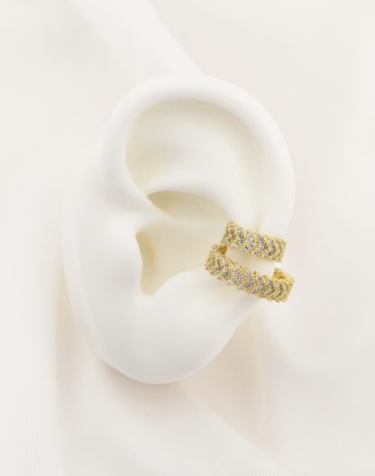 Ear cuff doble microcircon