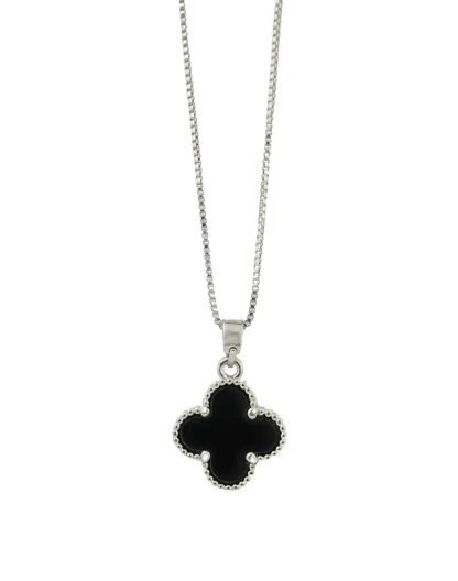 Cadena trébol silver