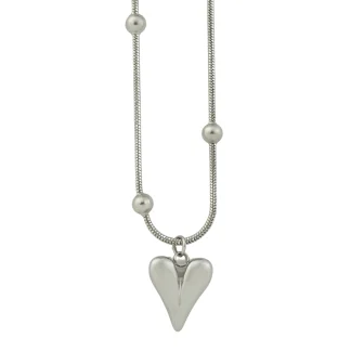 Cadena corazón silver