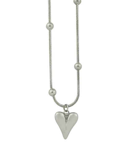 Cadena corazón silver