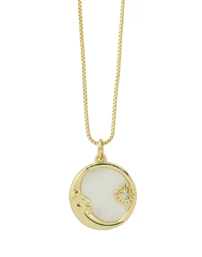 Cadena luna nácar