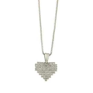 Cadena corazón microcircones