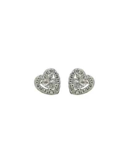 Topos corazón silver