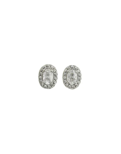 Topos oval silver