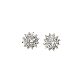 Topos flor silver