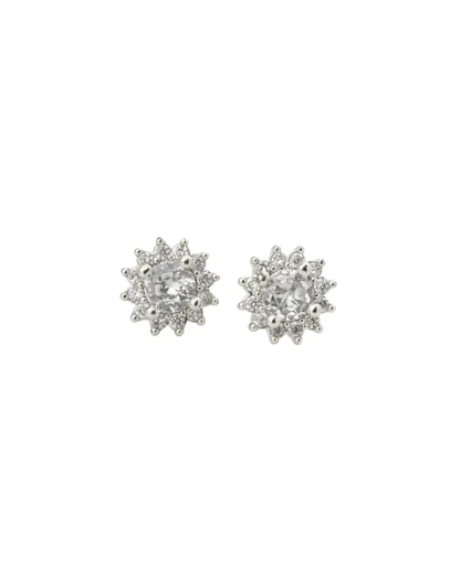 Topos flor silver