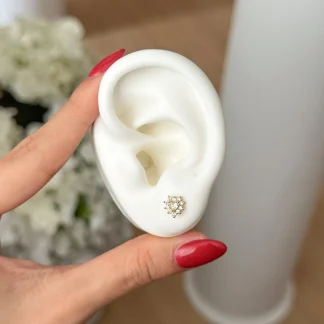 Topos corazón mini gold