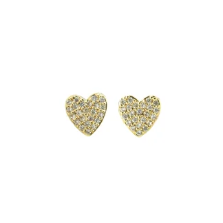 Topos corazón gold