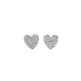 Topos corazón silver
